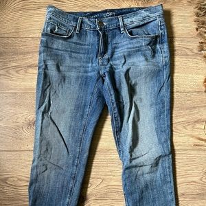 LOFT distressed skinny cropped Jeans